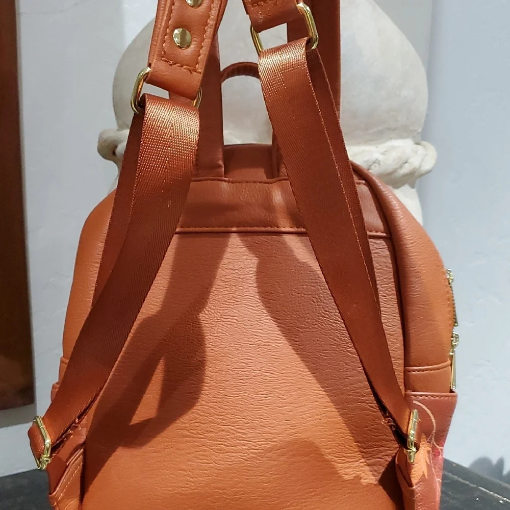Boxlunch Burnt Orange Kids Character Chibi Mini Backpack with Frozen II Design